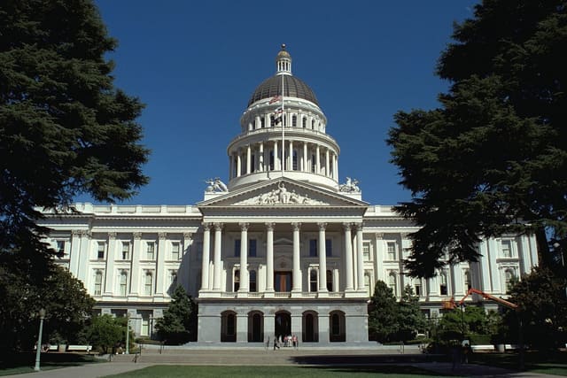 The California State Capitol in Sacramento
