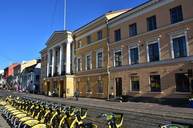 Government buildings on Senate Square in Helsinki