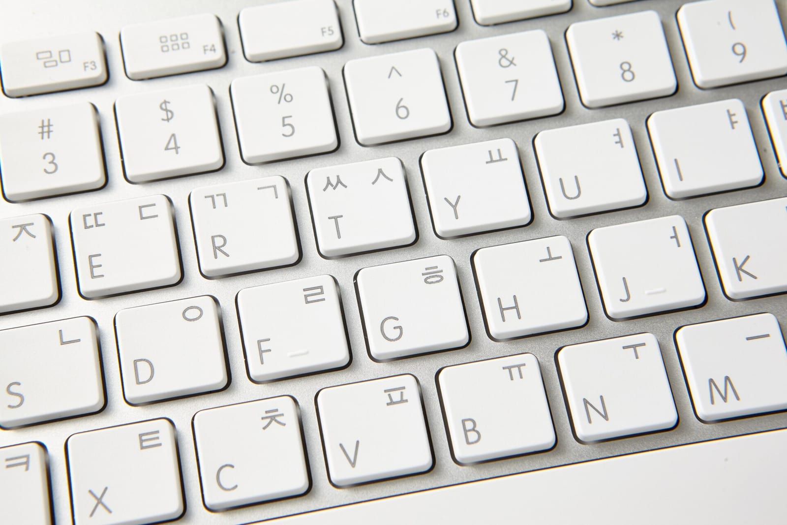 Close-up of a laptop keyboard
