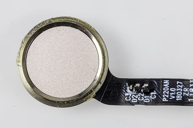 A smartphone fingerprint sensor module