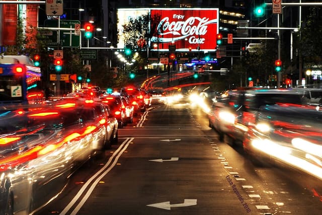 Kings Cross in Sydney at night